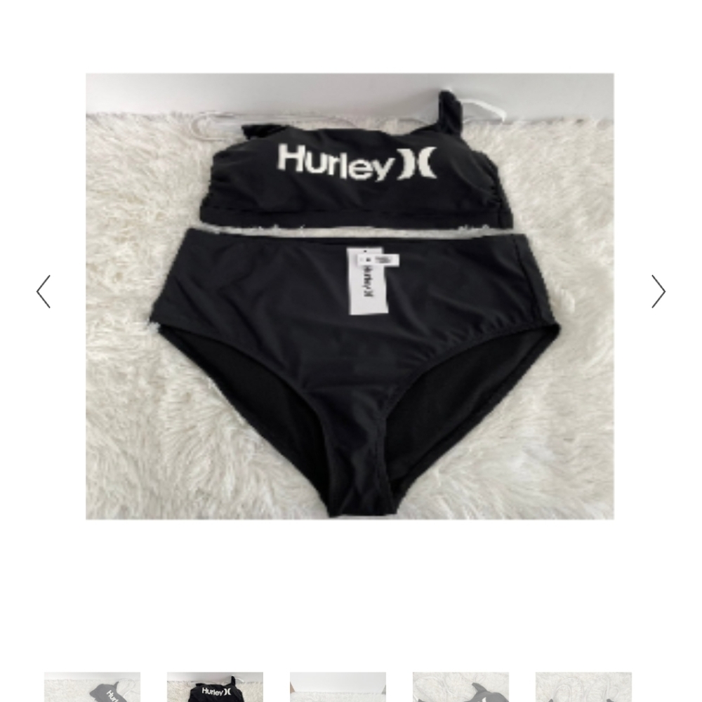 Hurley Womens Black 2 pieces bikini set